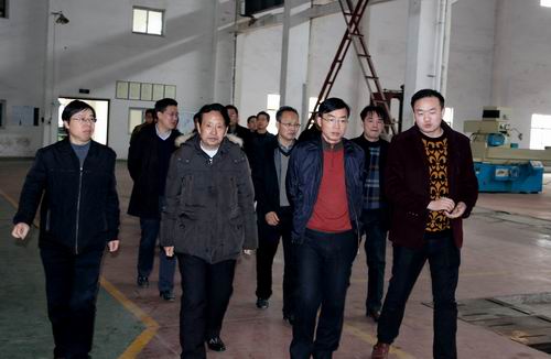 临湘市委书记黄俊钧一行到乐竞平台(中国)立体停车设备考察调研 